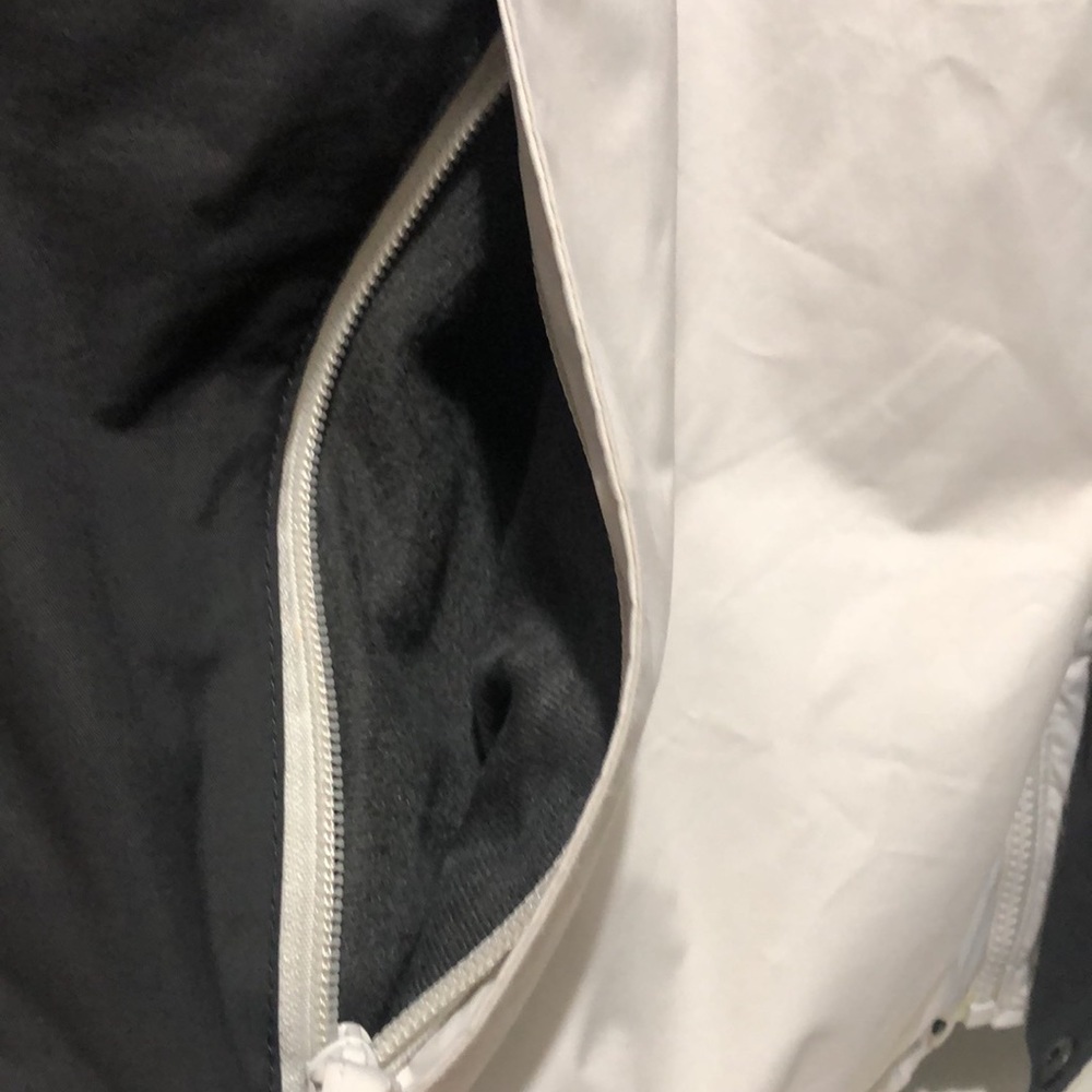 Columbia Hoodie Jacket Men’s L Water Resistant Windbreaker Adjustable Hem Ivory - Picture 3 of 16